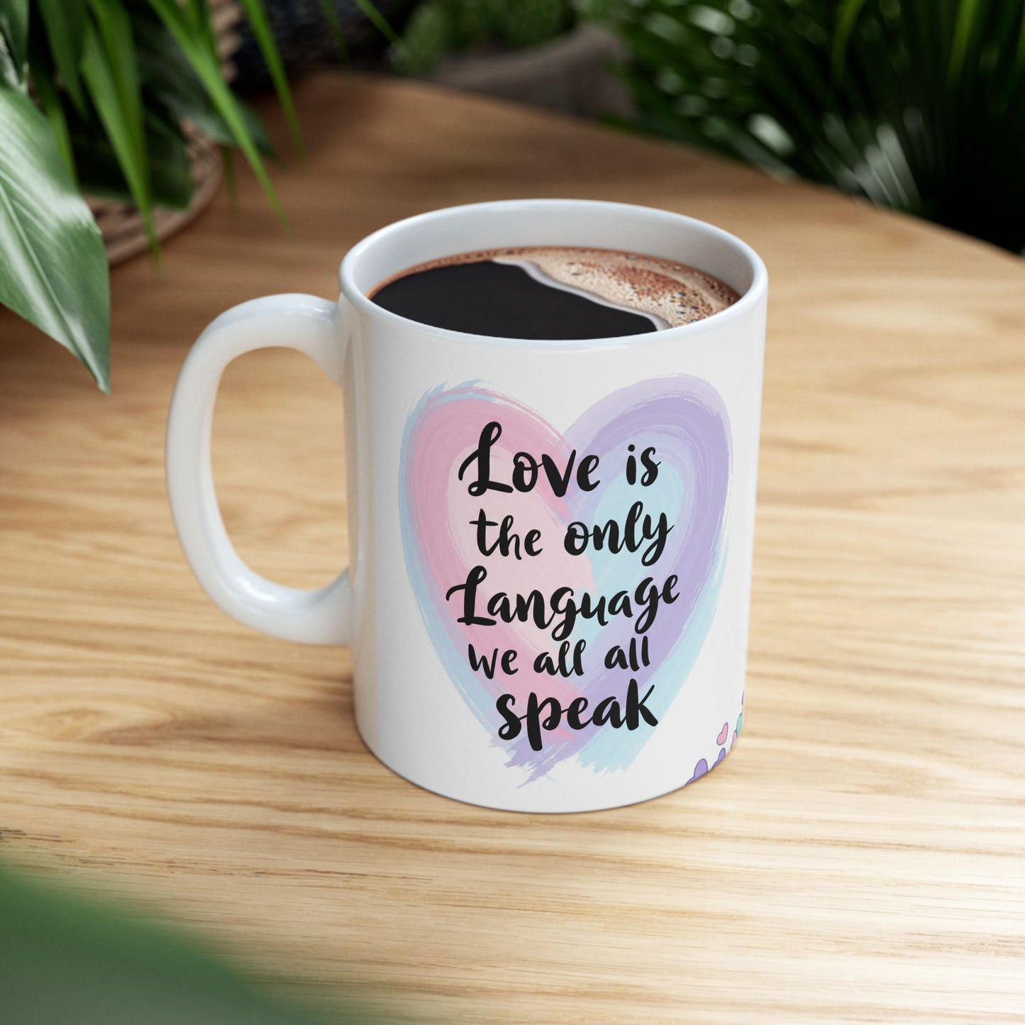 Love Speaks All Mug – Pastel Hearts Edition